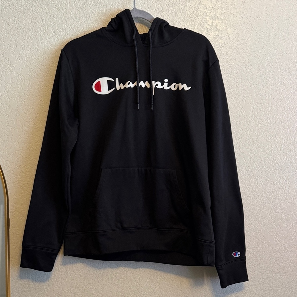 Champion Black Men's Pullover Hoodie Size L